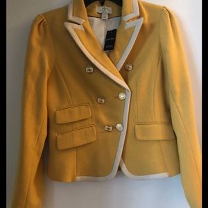 ANN TAYLOR loft petite yellow blazer, NEVER WORN!